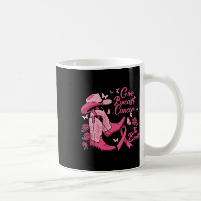 Mug Western Cowgirl Donner Le Cancer Du Sein L'Acteur  (Droite)