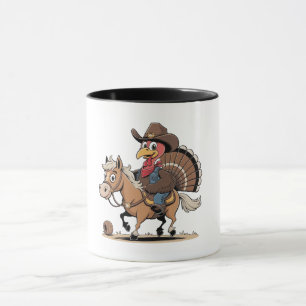 Mug Western Cuisiné Turquie Thankgiving Cowboy Cowgirl