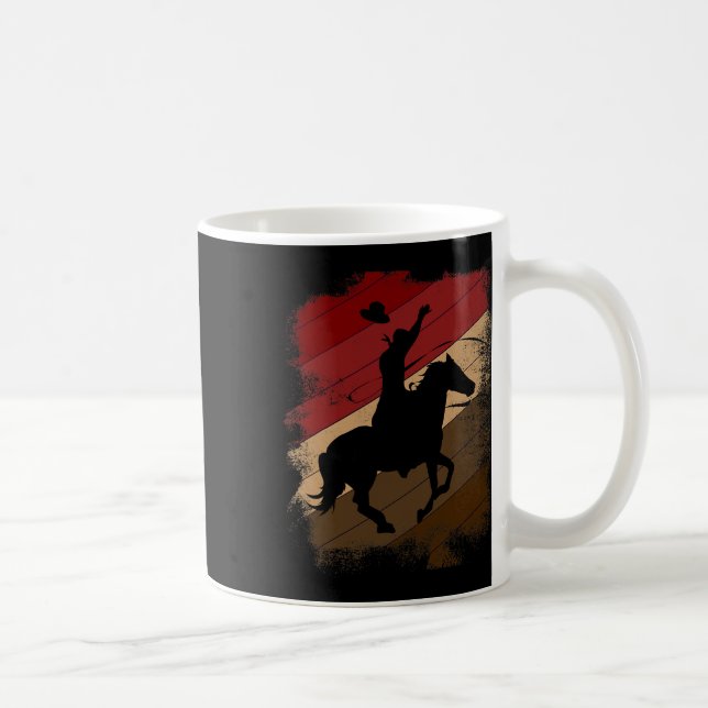 Mug Western Equestrier Fermier Horseback équitation Ca (Droite)