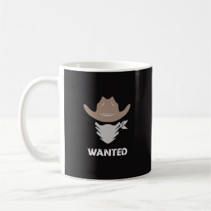 Mug Western Outlaw Cowboy Wanted