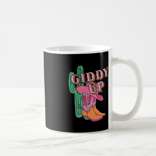 Mug Western Texas Giddy Up Cowboy Boots Cactus (Droite)