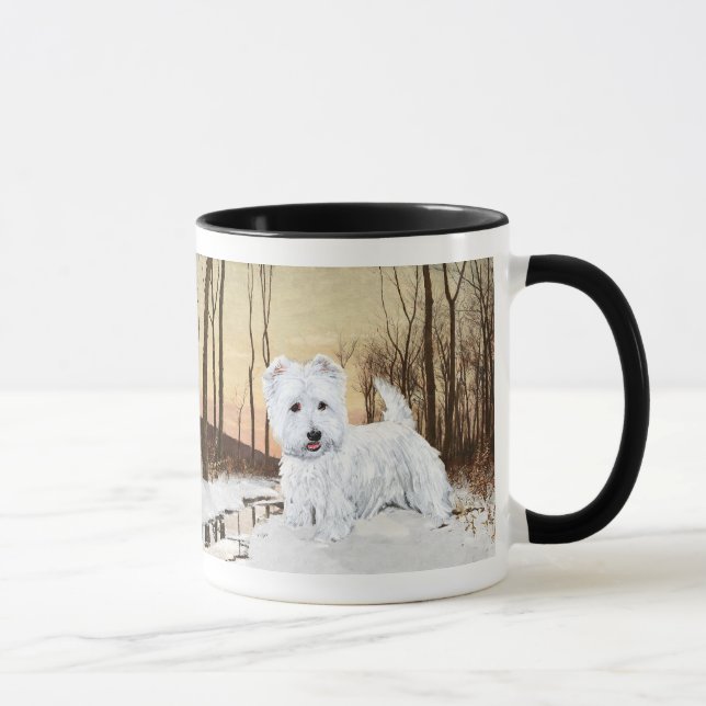 Mug Westie au crépuscule (Droite)