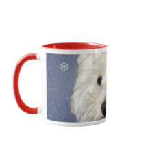Westie BLEU de NOËL