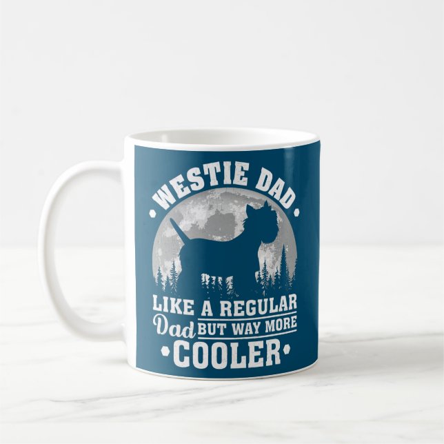 Mug Westie Papa Comme Un Papa Régulier Drôle Westie Ch (Gauche)