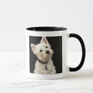 Mug Westie (terrier des montagnes occidental) avec le