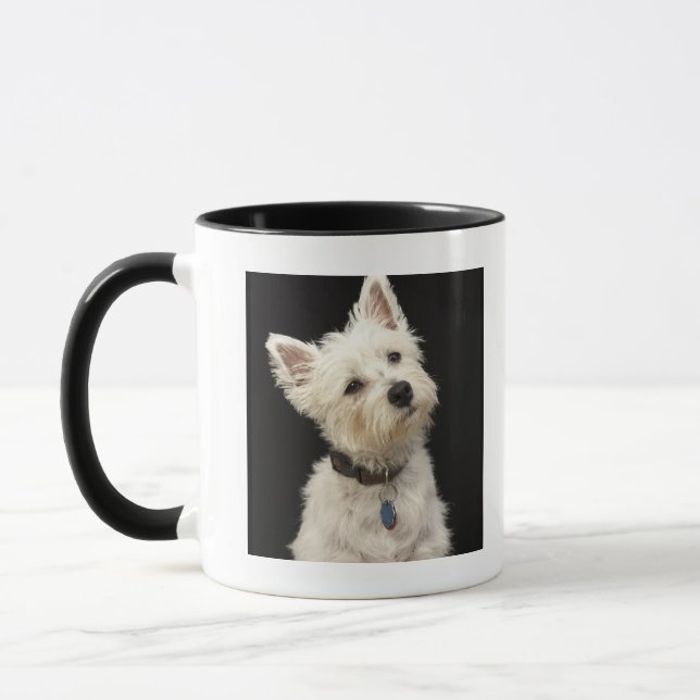 Mug Westie (terrier des montagnes occidental) avec le (Gauche)
