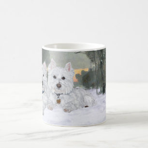 Mug Westies en hiver