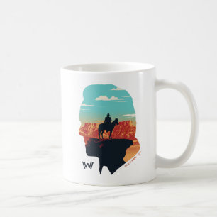 Mug Westworld   Dr Ford Silhouette Of Man en noir