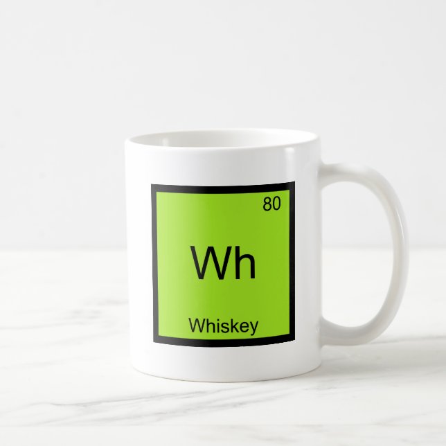 Mug Wh - pièce en t drôle de symbole d'élément de (Droite)