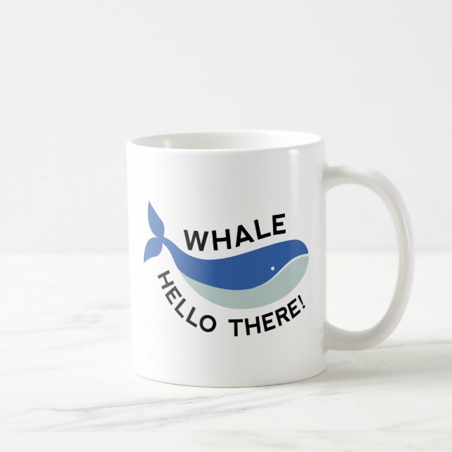 Mug Whale Bonjour Là ! (Droite)