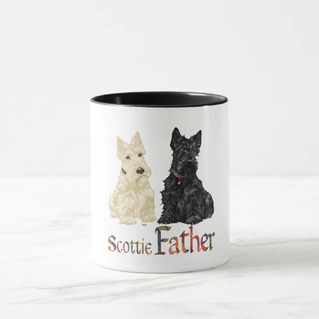 Mug Wheaten & Black Scottish Terriers Père (Centre)