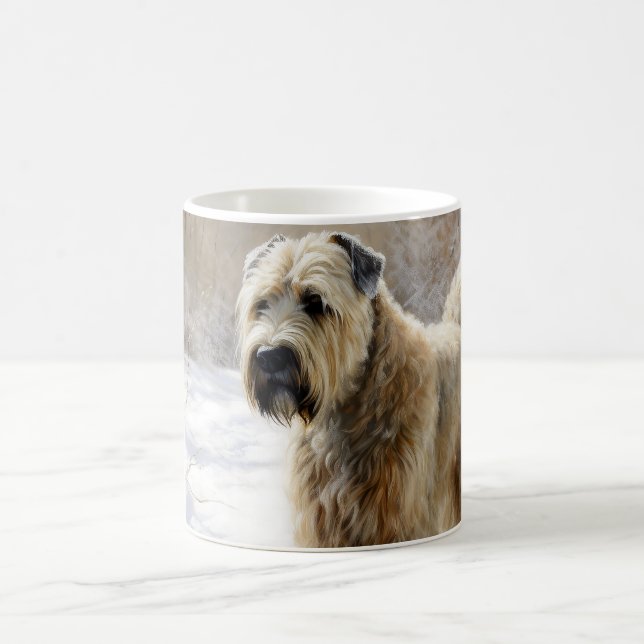 Mug Wheaten Terrier Laisser neiger Noël (Centre)