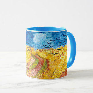 Mug Wheatfield with Crows (1890) Vincent Van Gogh Art