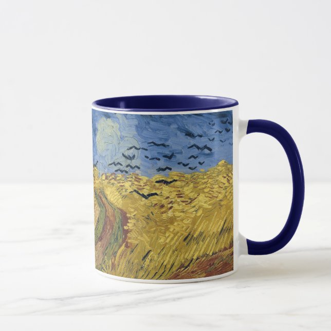 Mug Wheatfield with Crows (F779) Van Gogh Fine Art (Droite)