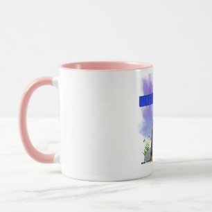 Mug "WHEEW Chille" Coupe de café rose pour "ces jours-