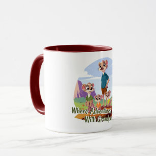 Mug Where Adventures Beguin With Grandpa