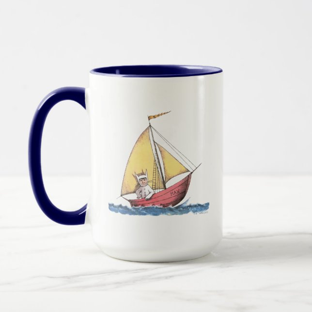 Mug Where the Wild Things Are | Max fait voile (Gauche)