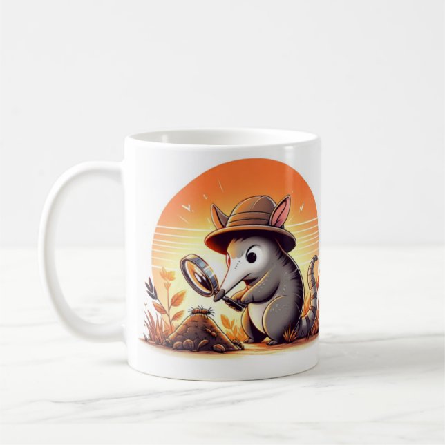 Mug Whimsical Aardvark pour Amoureux des animaux (Gauche)