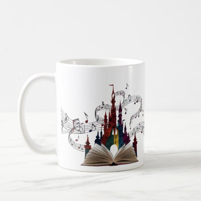 Mug Whimsical Book Page Art Drinkware (Gauche)