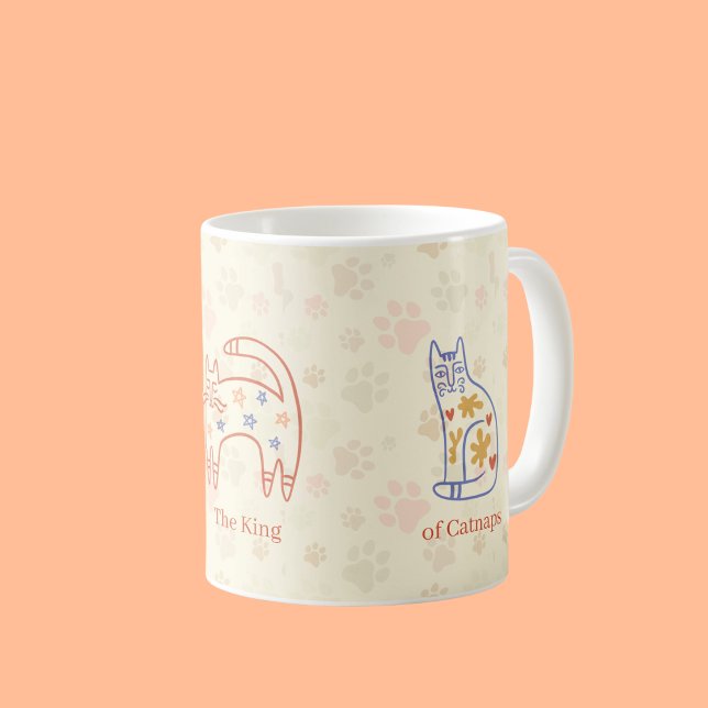 Mug Whimsical Cat Art Motif (Créateur téléchargé)