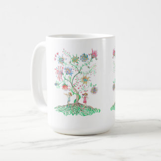 Mug Whimsical Floral Tree 