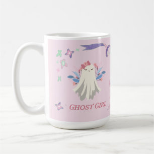 Mug Whimsical Ghost Girl Fun Pastel Halloween Party