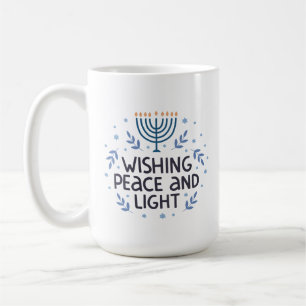 Mug Whimsical Hanoukka Fun Typographie 15oz