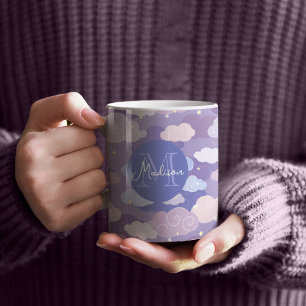 Mug Whimsical Pastel Clouds et étoiles Motif