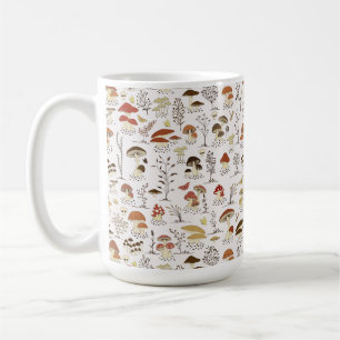 Mug Whimsical Woodland Champhrooms Motif