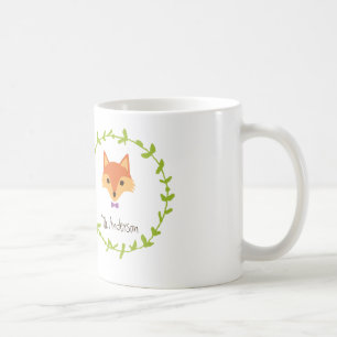 Mug Whimsical Woodland Foxes M. et Mme Groom