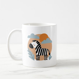Mug Whimsical Zebra Scandinave Influencée