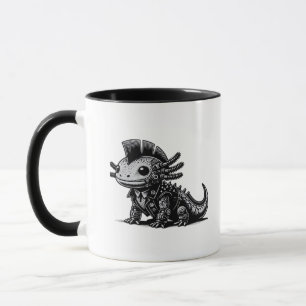 Mug Whimsigoth Cyborg Axolotl Classe d'Art Vintage