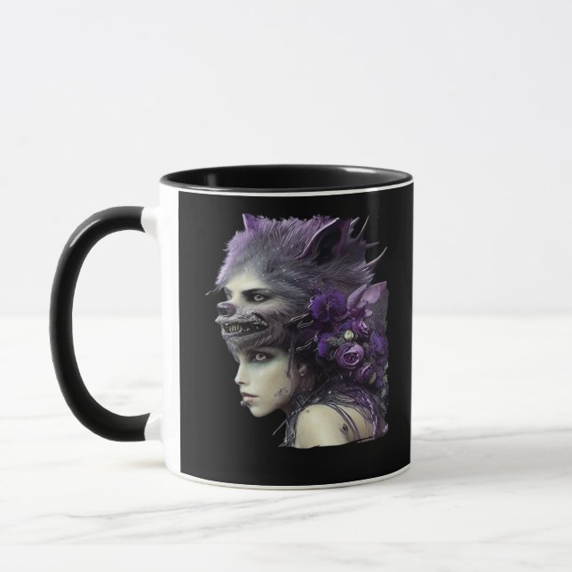 Mug Whimsigoth Drôle Design pour Halloween (Gauche)