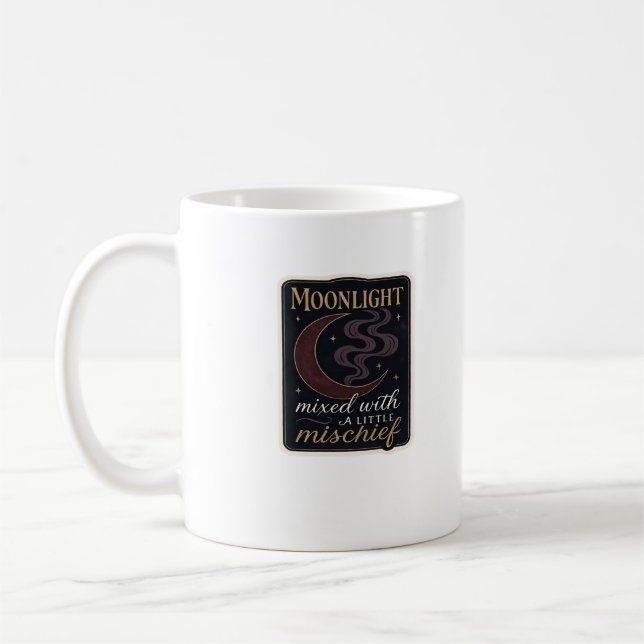 Mug Whimsigoth Imaginaire Forêts mystiques, lunes et m (Gauche)