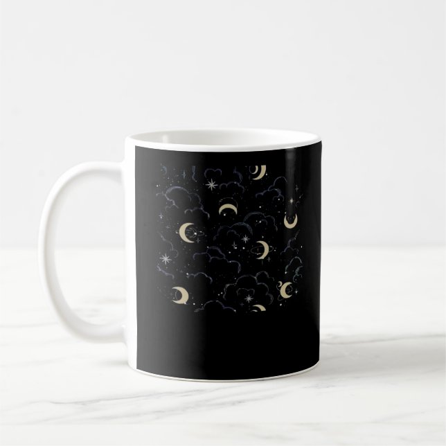 Mug Whimsigoth Nuages Sun Moon Witchy (Gauche)