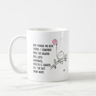 Mug Whimswell Farewell Coworker Lineart manuscrit