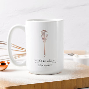 Mug Whisk d'or rose   Porte-stylo de boulangerie