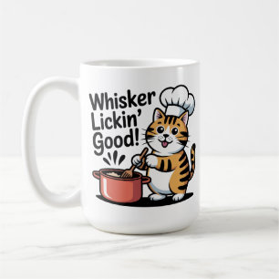 Mug Whisker Lickin’ Good Cat Chef Cuisine alimentaire