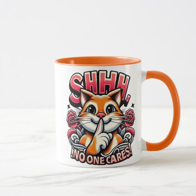 Mug Whiskered Whispers Un Shhh Artiste Personne Ne S'E (Droite)