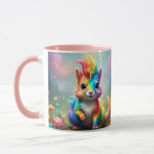 Mug Whiskers of Wonder : L'écureuil à licorne arc-en-c