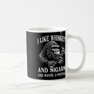 Mug Whiskey, Cigares Et Humour Singe Vintage Retro St