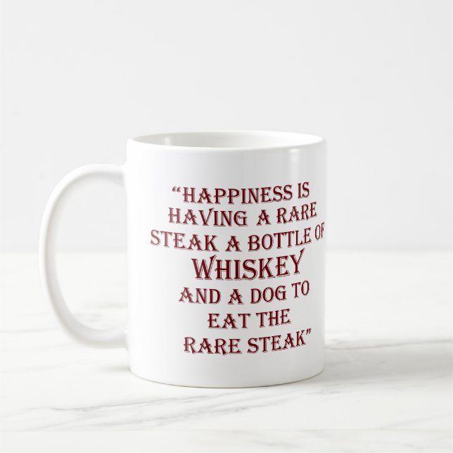 Mug Whiskey cite d'étranges paroles d'alcool (Gauche)