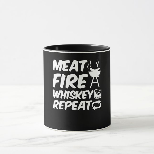 Mug Whiskey de feu de viande Répétition | Drôle de dir (Centre)