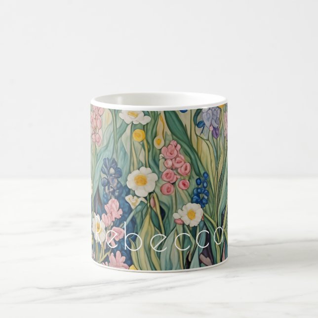 Mug Whispers de prairie : Pastel Fleurs sauvages (Centre)
