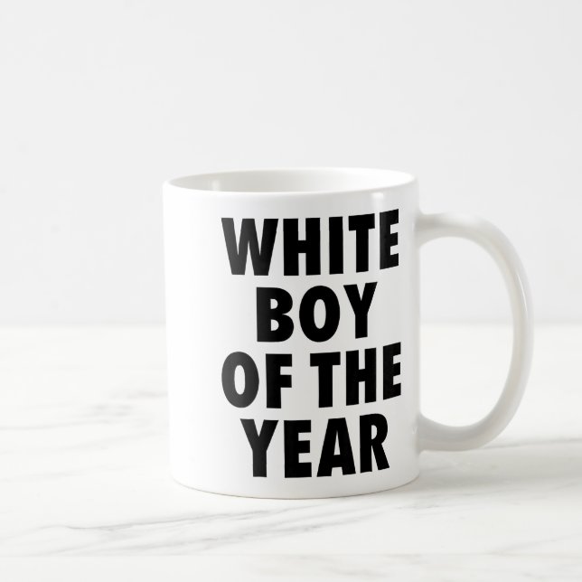 Mug White Boy Of The Year For Men Boys Kids Funny  (Droite)