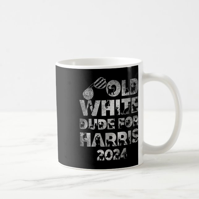 Mug White Dude For Harris Kamala Harris Président 2024 (Droite)