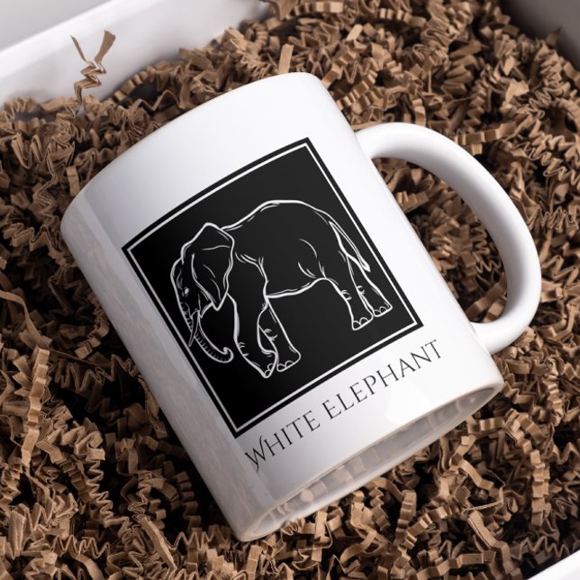 Mug White Elephant Party - Drôle cadeau de vacances (White Elephant Gift - Easy and Funny for odic holidayer family party.)