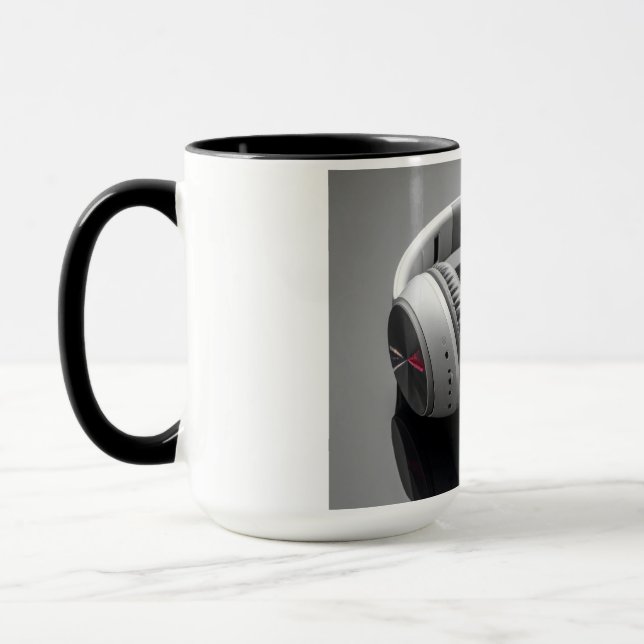Mug white headphones (Gauche)