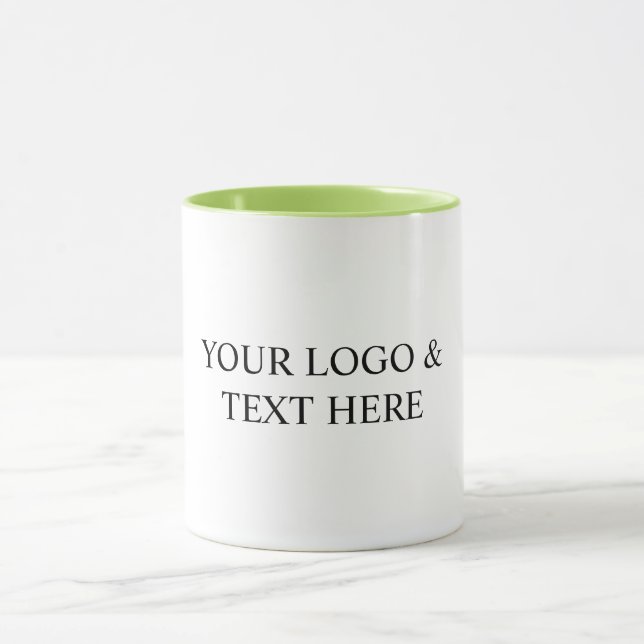 Mug White Personalized – Your Logo & Text Here (Centre)