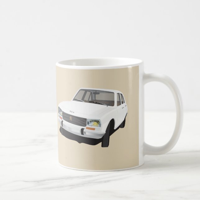Mug White Peugeot 504 - 2 images - (Droite)
